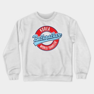 Korea backpacker world traveler Crewneck Sweatshirt